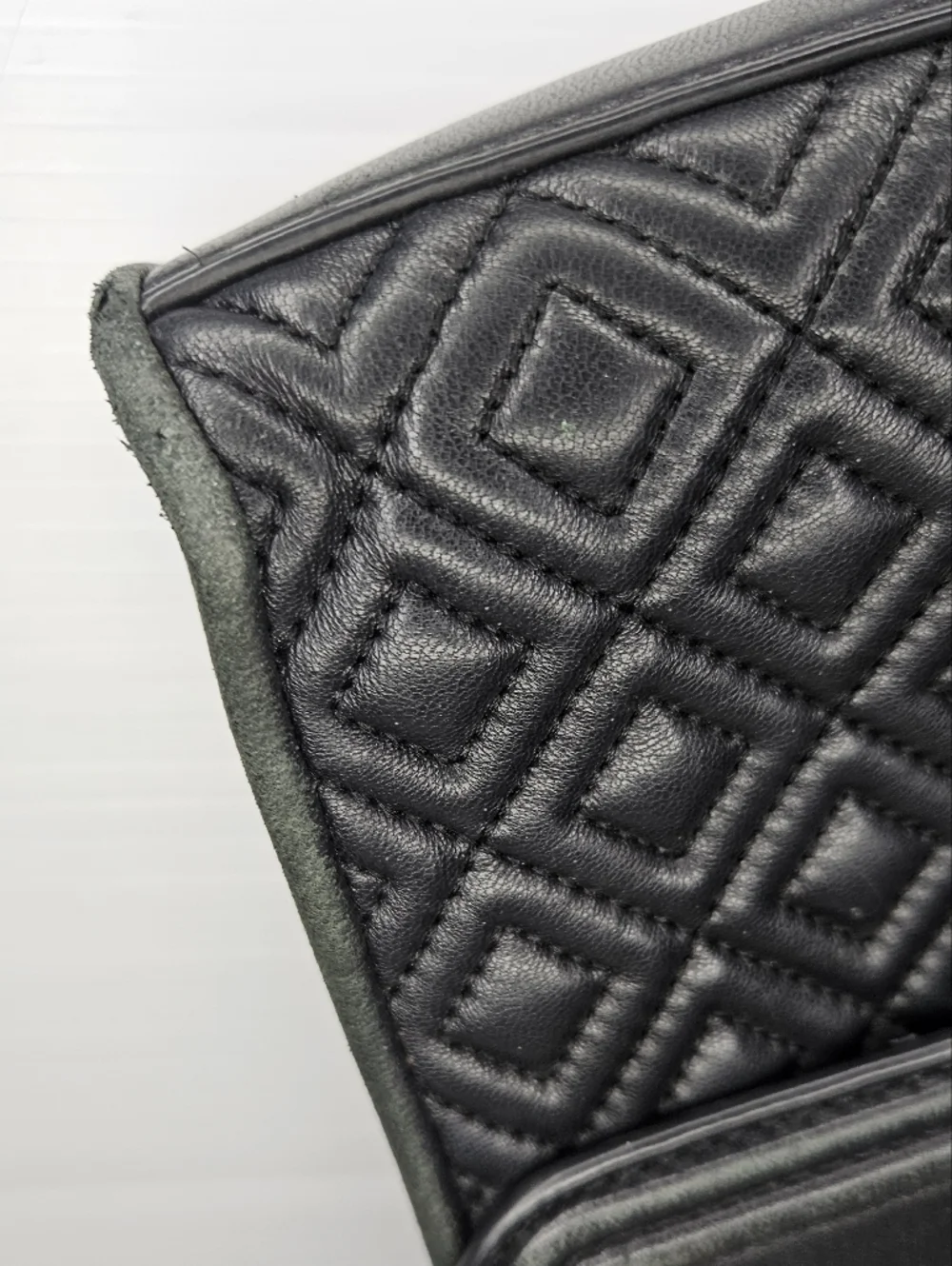 Tory Burch Fleming Black Quilted Leather Chain Shoulder/Crossbody Bag